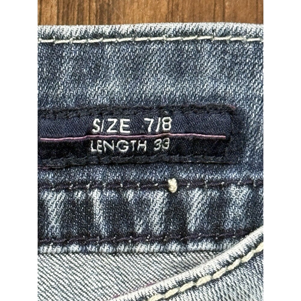 Vigoss Women’s Bootcut Jeans The Dublin Light Wash Blue Size 7/8 Embellished - Picture 5 of 7